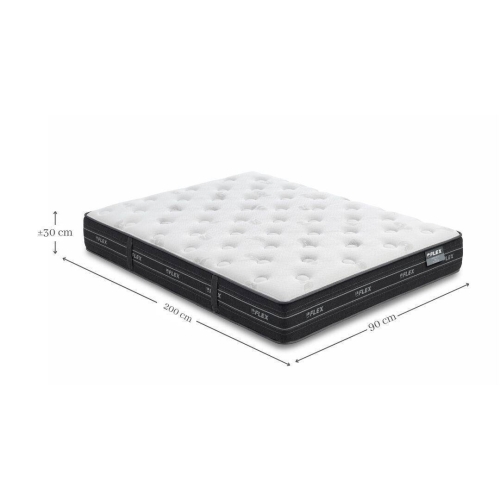 Colchón de Muelles Ensacados de 90x200 cm Flex NUBE VISCO