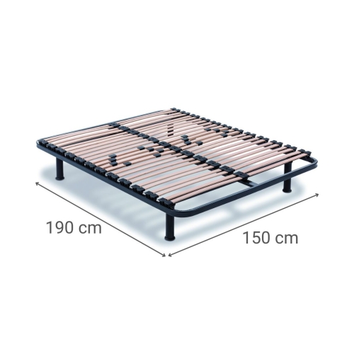 Somier Metálico con Lamas y Firmeza Regulable SOMIFLEX F5 150x190 cm 9248402