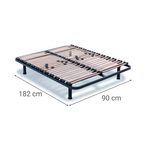 Somier Metálico con Lamas y Firmeza Regulable SOMIFLEX F5 90x182 cm 9248392