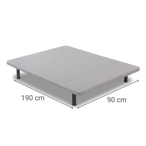 Base Tapizada Transpirable Gris Alta Estabilidad TAPIFLEX AD 90x190 cm 9247611