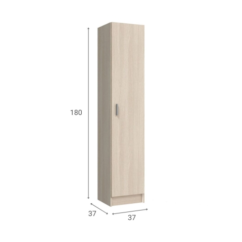 Armario de Melamina roble de 1 Puerta 007141R