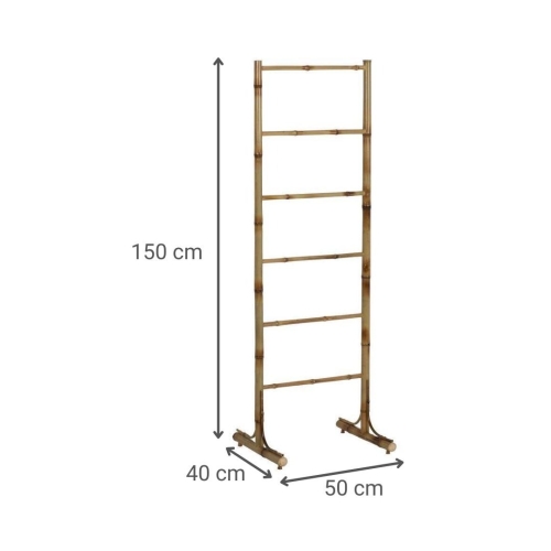 Perchero Decorativo de Bambú Natural 50 cm 613179