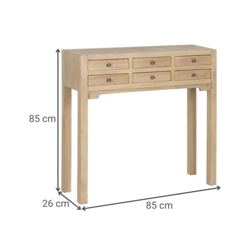 Consola Natural de DM de 85 cm 614617