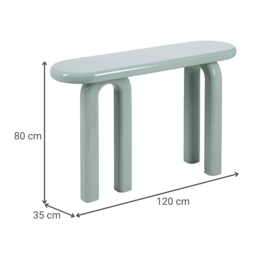 Consola DM Lacado Verde 120 cm para Entrada o Salón 614912