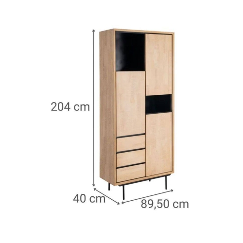 Armario de Salón de Madera Natural 615683