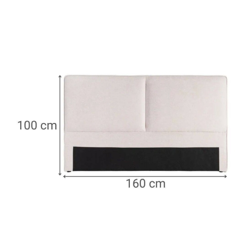 Cabecero de Dormitorio en Tejido Color Beige 160 cm 615675