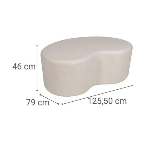 Mesa de Centro Blanca Estructura de DM WILMA 125,50 cm 615197