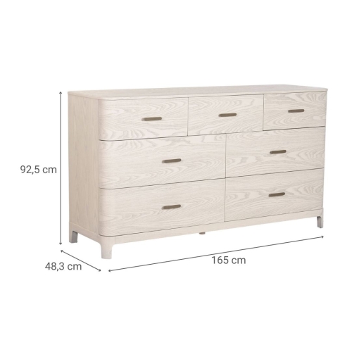 Cómoda de MDF y Metal en Gris Claro MB-220063