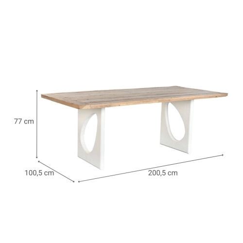 Mesa de Comedor en Madera Reciclada y Mango MB-219465