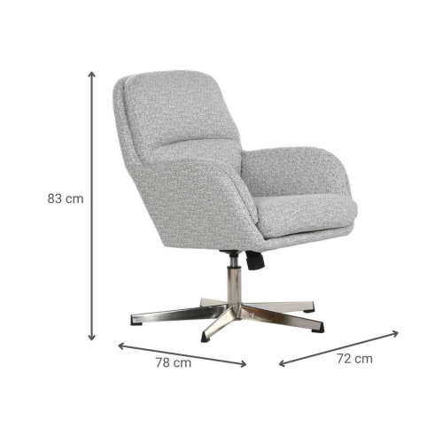 Sillón con Descalzadora Tapizado en Poliéster Metal MB-217773