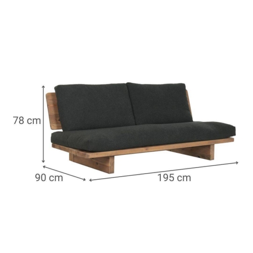 Sofá de Madera Reciclada con Acabado Envejecido MB-222932