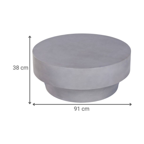 Mesa de Centro de Hormigón Gris 91x91 cm MB-224640