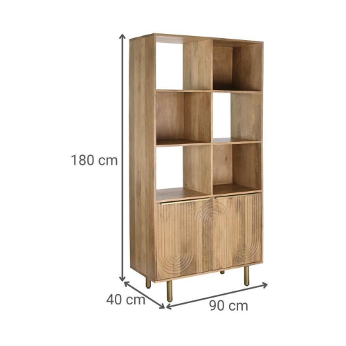 Estantería en Madera de Mango Natural MB-202092