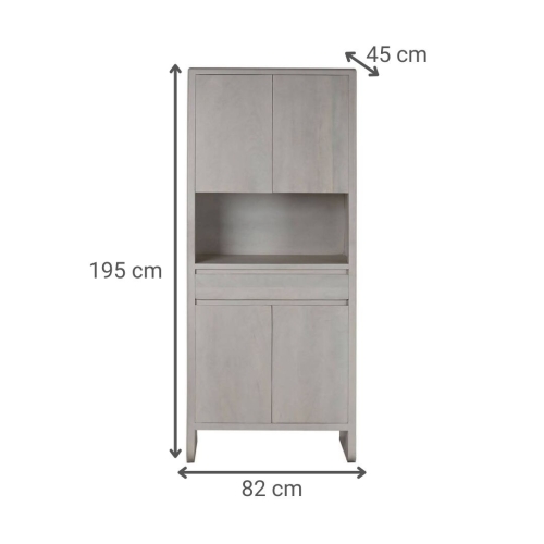 Armario de Madera de Mango Blanco MB-214806