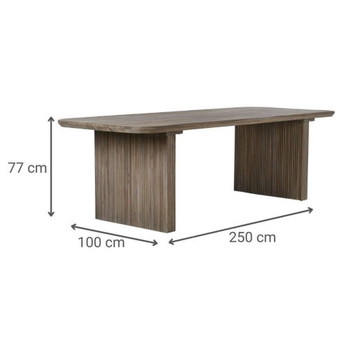 Mesa de Comedor de Madera de Teca 250 cm MB-215343