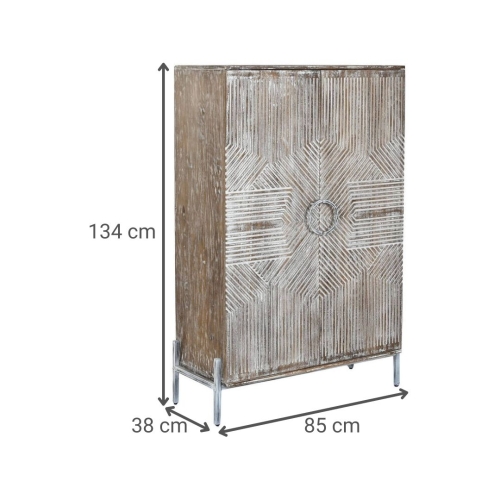 Armario de Madera de Mango Decapé Blanco MB-221655