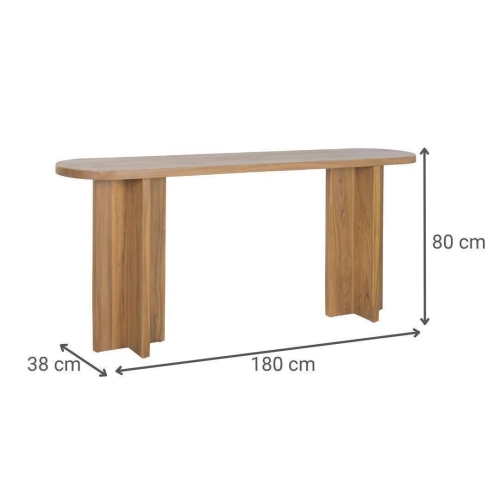 Consola en Madera de Teca Marrón MB-221788