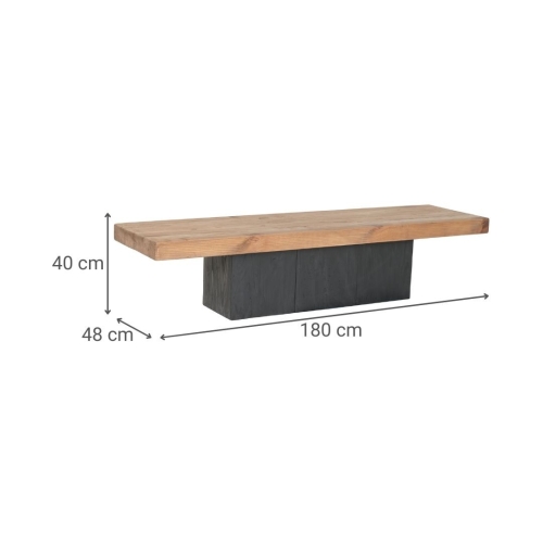 Mueble TV de Pino y Madera Reciclada 180 cm MB-222929