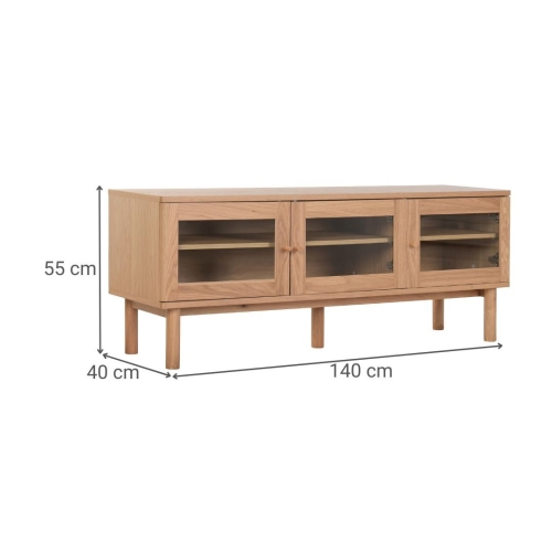Mueble de TV Estructura de MDF Natural MB-223048