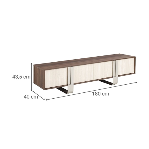 Mueble TV de Salón en MDF con Patas de Metal MB-223237