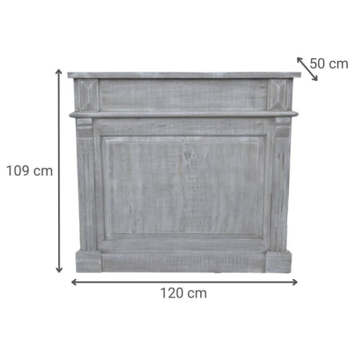 Mueble Bar de Madera de Mango Natural MB-227303