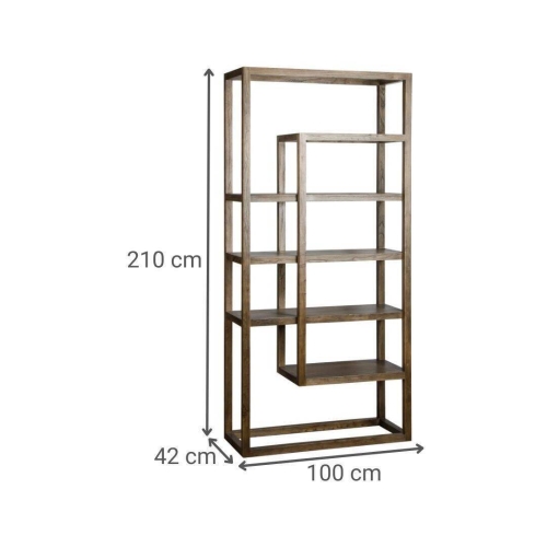 Estantería de Madera de Olmo 100 cm MB-228436