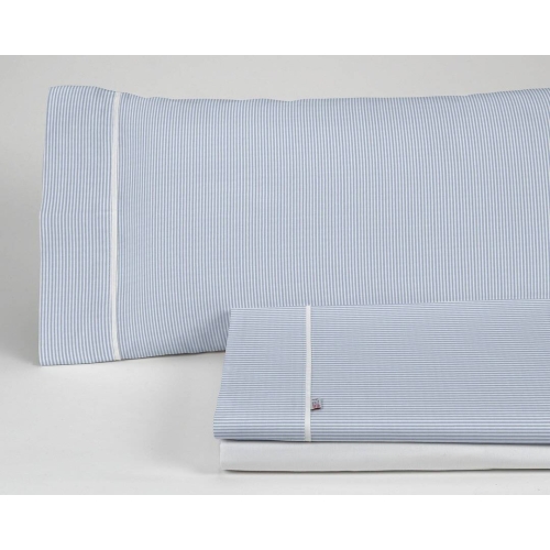 Juego de Sábanas 200 hilos Cama 135/140 GRETA Azul