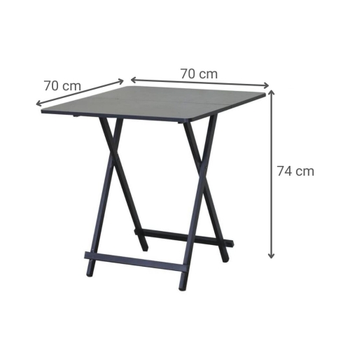 Mesa Plegable Acabado Negro en Madera 311939