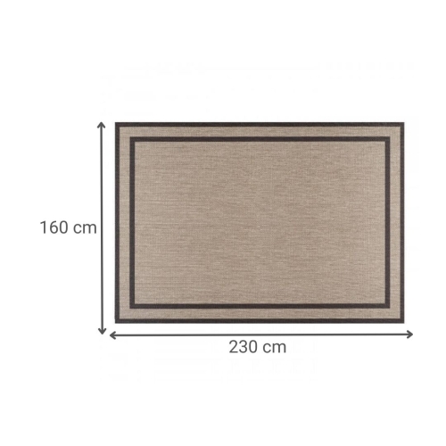 Alfombra de Vinilo con Marco Decorativo 160x230 Gold MARCO2 AE2575