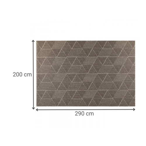 Alfombra de Vinilo Geométrica 200x290 Resistente Panal AE2897
