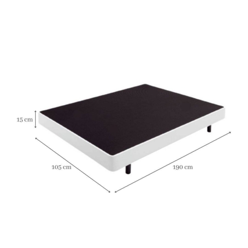Base Tapizada de Madera D`SUEÑOS modelo DIVAN 105X190