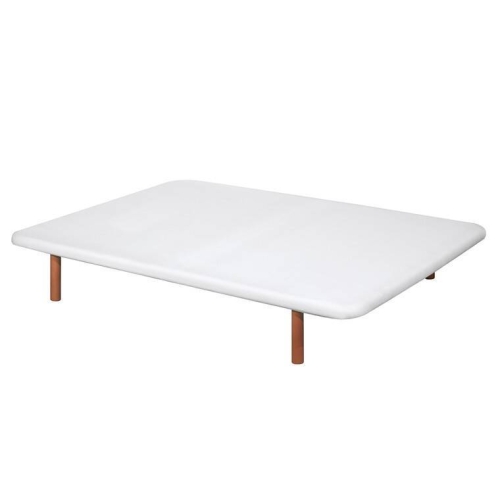Divanlín Base Tapizada Tejido 3D Color Blanco 105x190 cm DL12080