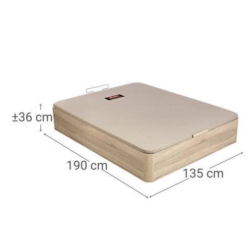 Canapé Abatible Naturbox 2.0 Natural 135x190 PIKOLIN AP11534