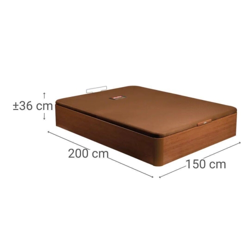 Canapé Abatible Naturbox 2.0 Cerezo 150x200 PIKOLIN AP11535