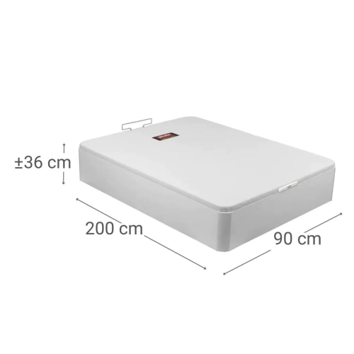 Canapé Abatible Naturbox 2.0 Blanco 90x200 PIKOLIN AP11537