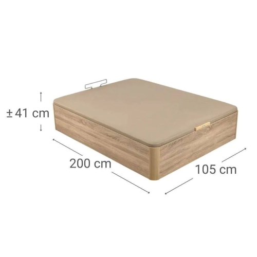 Canapé Abatible Naturbox 2.0 PLUS Natural 105x200 PIKOLIN AP11544