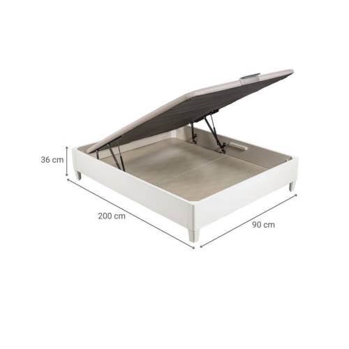 Canapé Abatible 90X200 cm Color Blanco DESIGN PIKOLIN AP11857