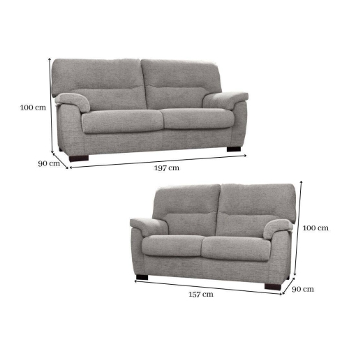 Conjunto de Sofás 3+2 Plazas en Tela Modelo IRENE