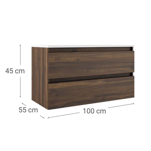 Mueble Suspendido 2 Cajones Valenti Box VISOBATH 088898