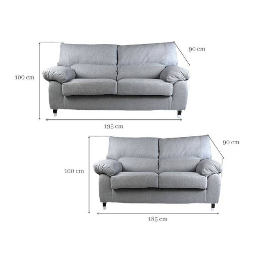 Conjunto Sofás 3 + 2 Plazas LISA