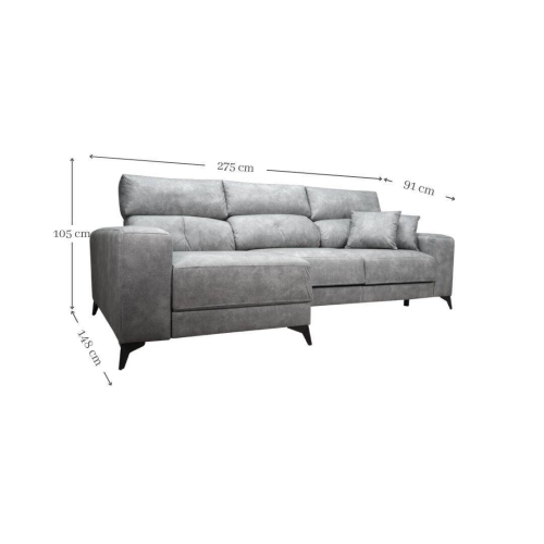 Chaise Longue Reversible Modelo OMAR