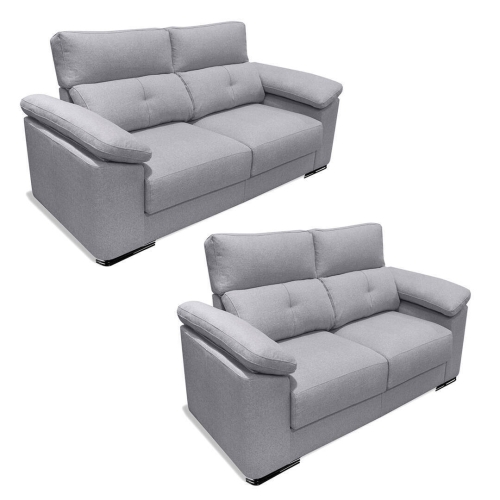 Conjunto de Sofá 3+2 Plazas con Cabezal Reclinable y Asientos Deslizantes MARÍA