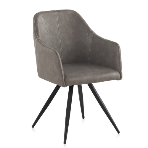 Sillón tapizado en tela efecto piel GABAR VIVE modelo 839