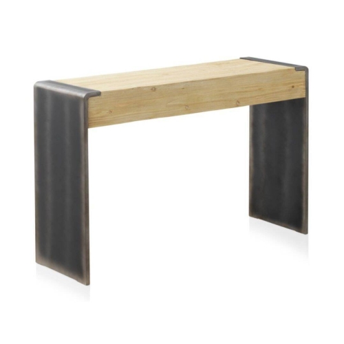 Consola de madera maciza chapada en abeto natural GABAR 10931