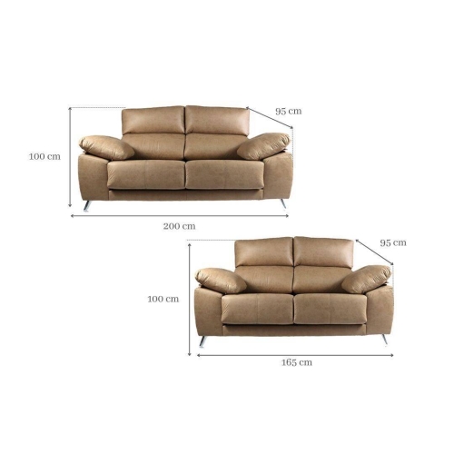 Conjunto Sofás 3+2 Plazas Modelo Laura