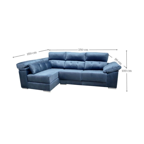 Sofá 3 Plazas Chaise Longue Izquierda SUPREME