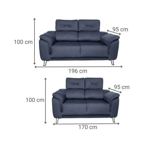 Conjunto Sofás 3+2 Plazas Modelo LISBOA