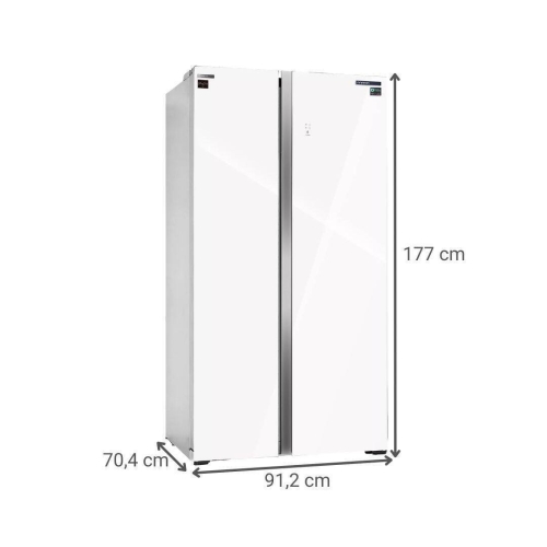 Frigorífico Side by Side INFINITON SBS717GWDA 559L No Frost Inverter