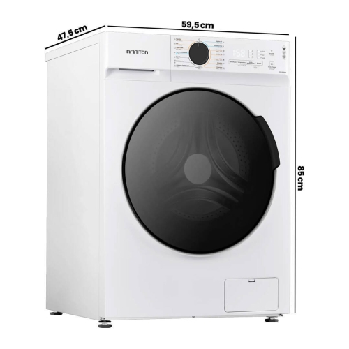 Lavasecadora de 8 Kg INFINITON 1400 rpm Inverter WSD-G8A6D4BN