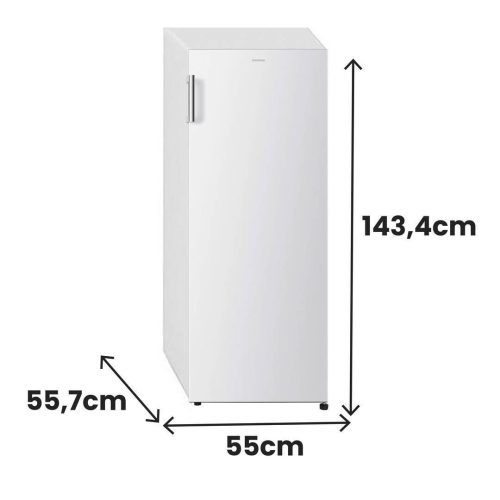 Congelador Vertical INFINITON No Frost E 145L CV184L14WEB